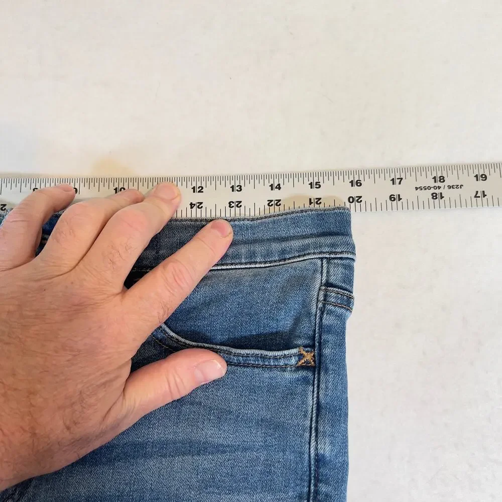 Madewell 10" Roadtripper Jeans Style # MD518 Woman's 27 Skinny High Rise Stretch - Picture 9 of 16